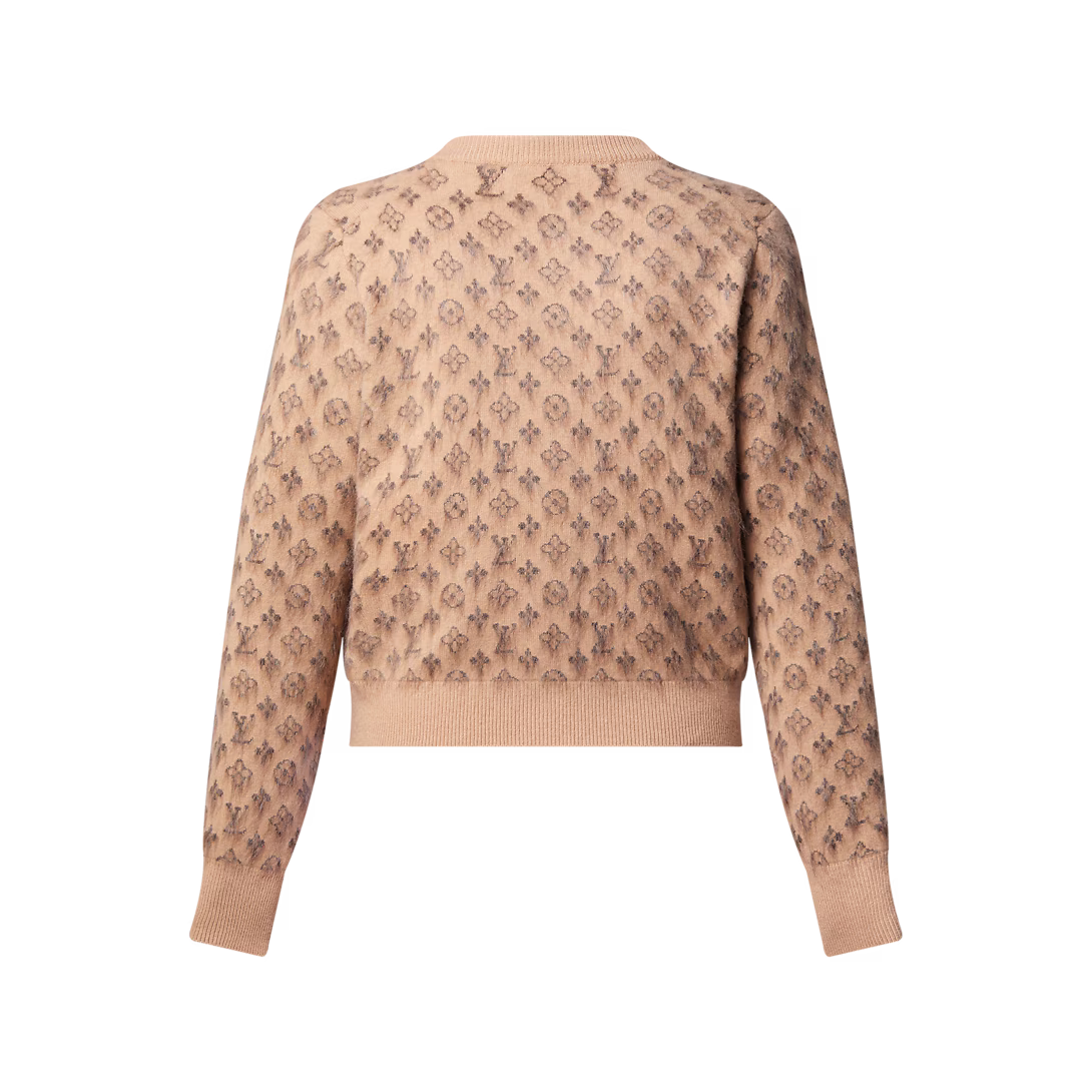 Brushed Monogram Cardigan