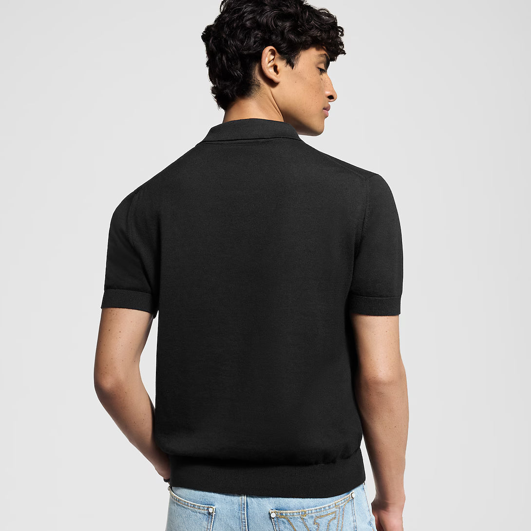 Cashmere And Cotton Blend Short-Sleeved Polo