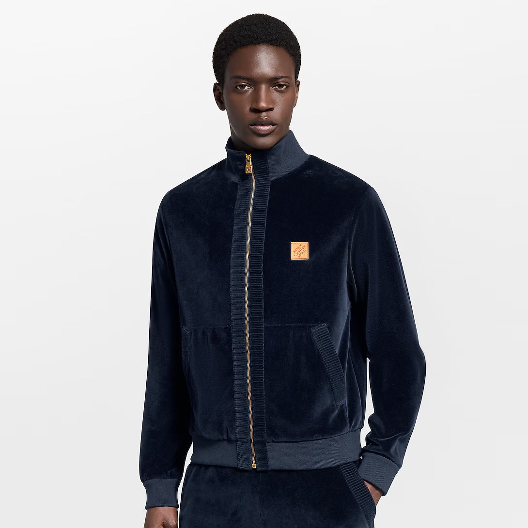 Chic Velvet Track Top