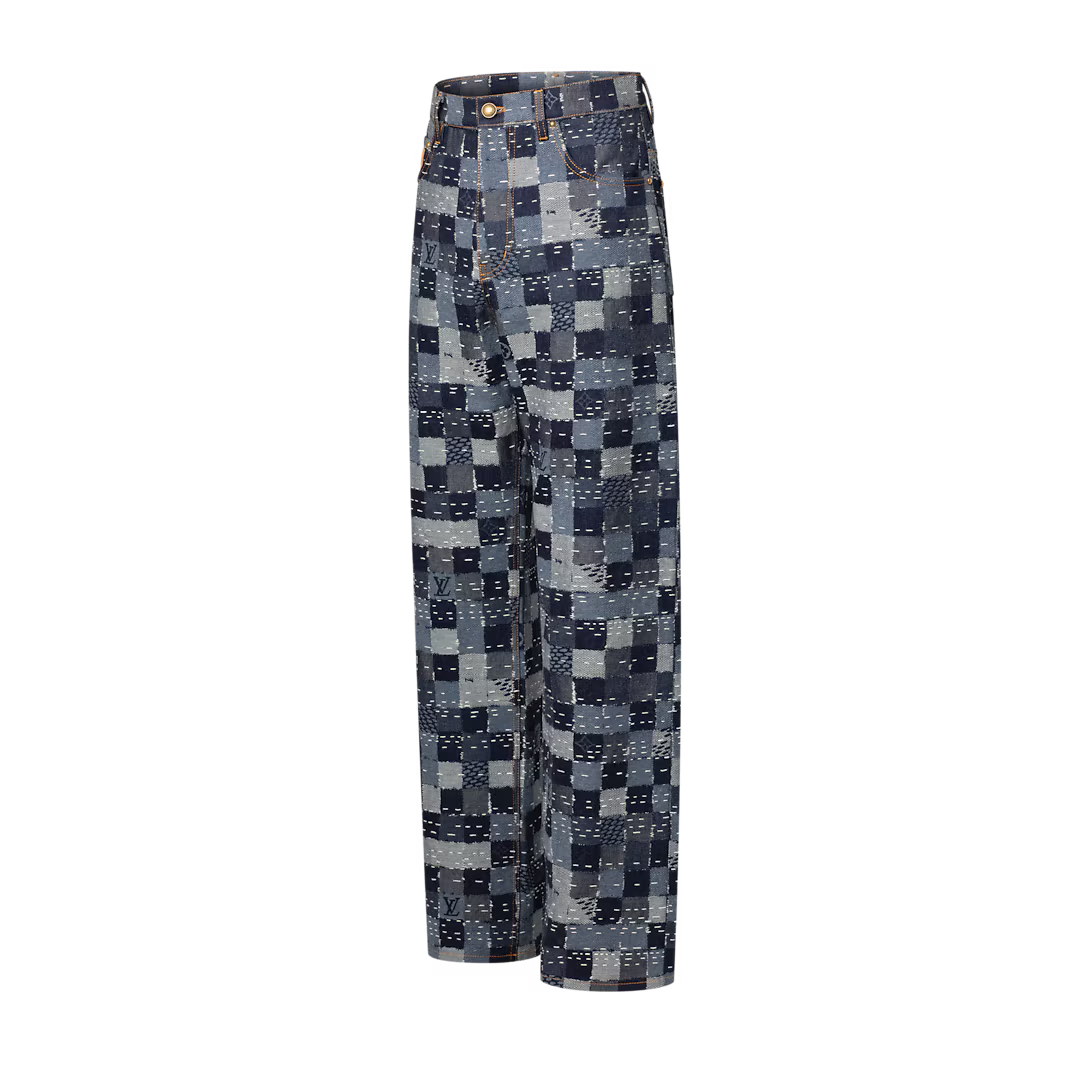 Damier Denim Skate Pants