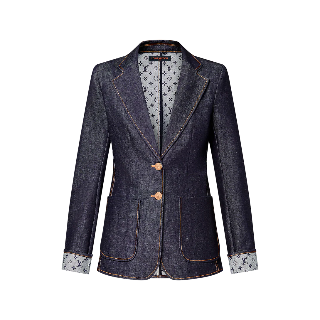 Denim Preppy Blazer