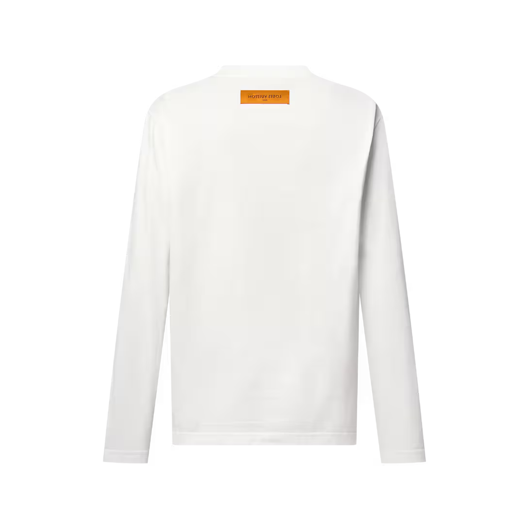 Embossed Long-Sleeved T-Shirt