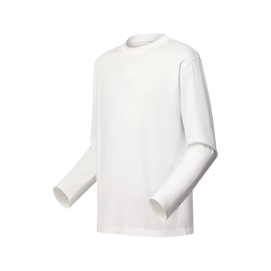 Embossed Long-Sleeved T-Shirt