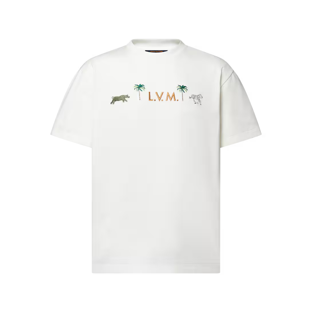 x The Darjeeling Limited Embroidered Short-Sleeved Crewneck