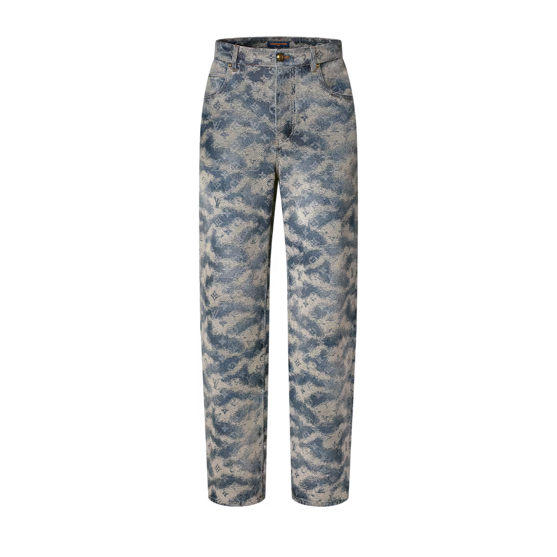 Monogram Denim Skate Pants