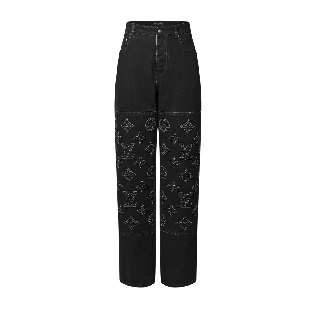 Monogram Destroy Denim Pants