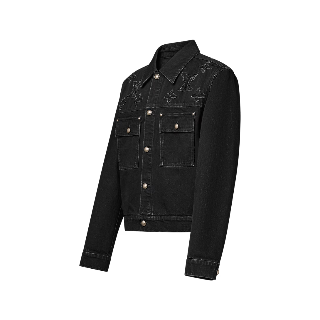 Monogram Destroy Denim Trucker Jacket