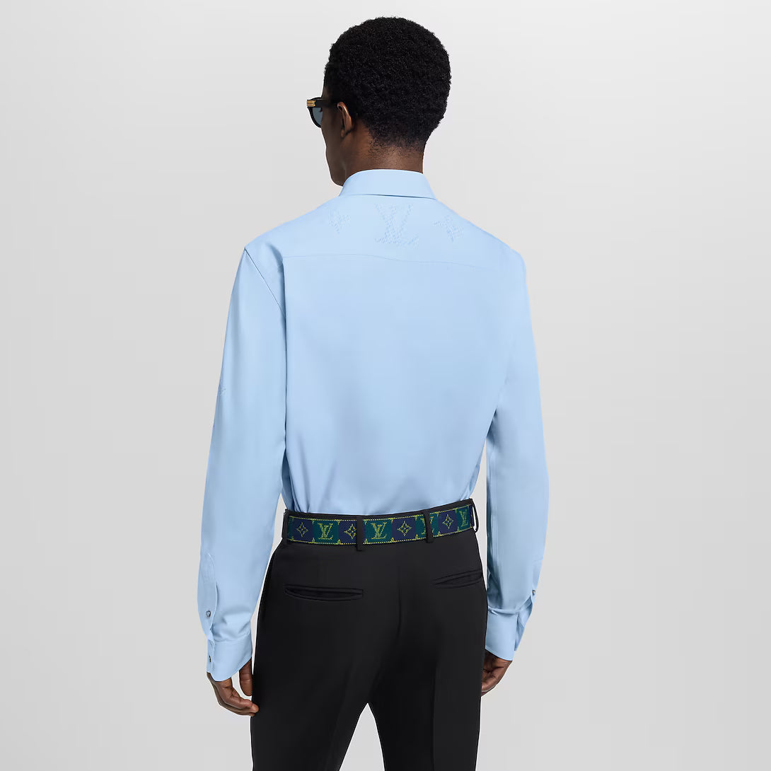 Monogram Printed Long-Sleeved Shirt