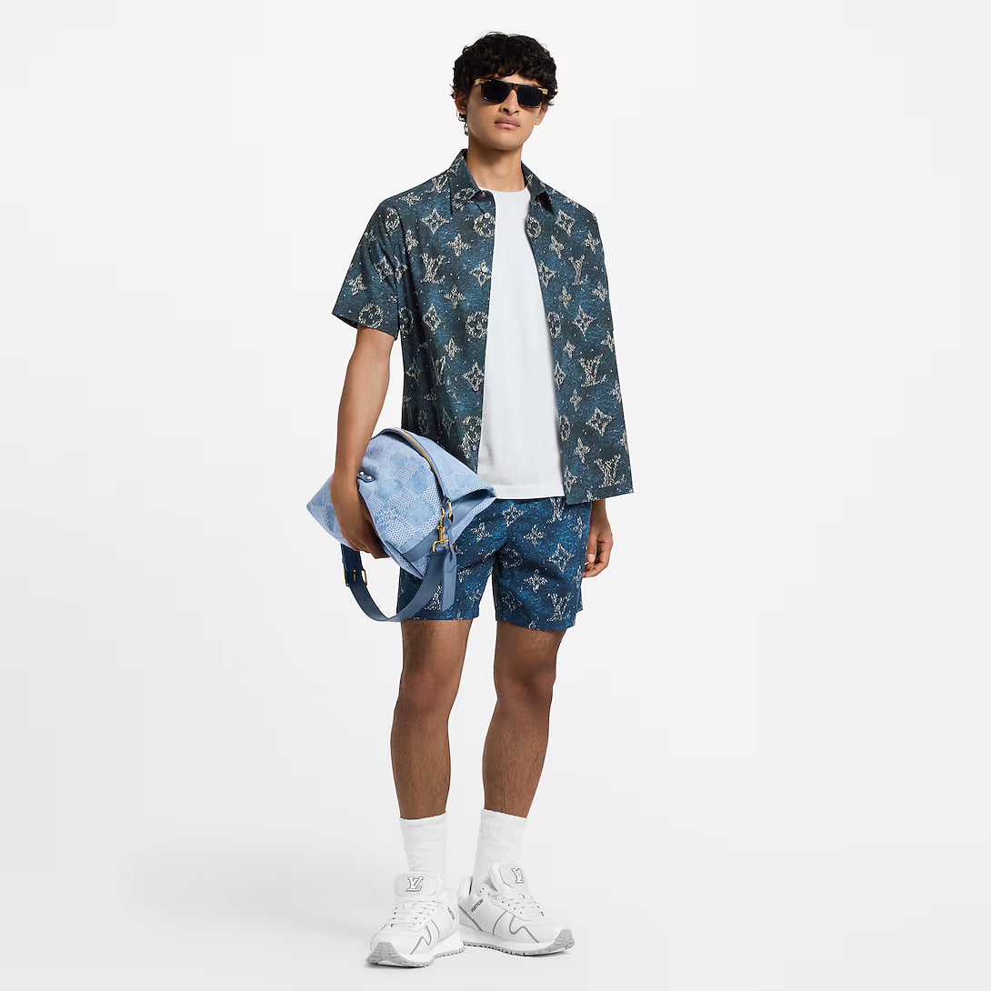 Printed Monogram Short-Sleeved Shirt