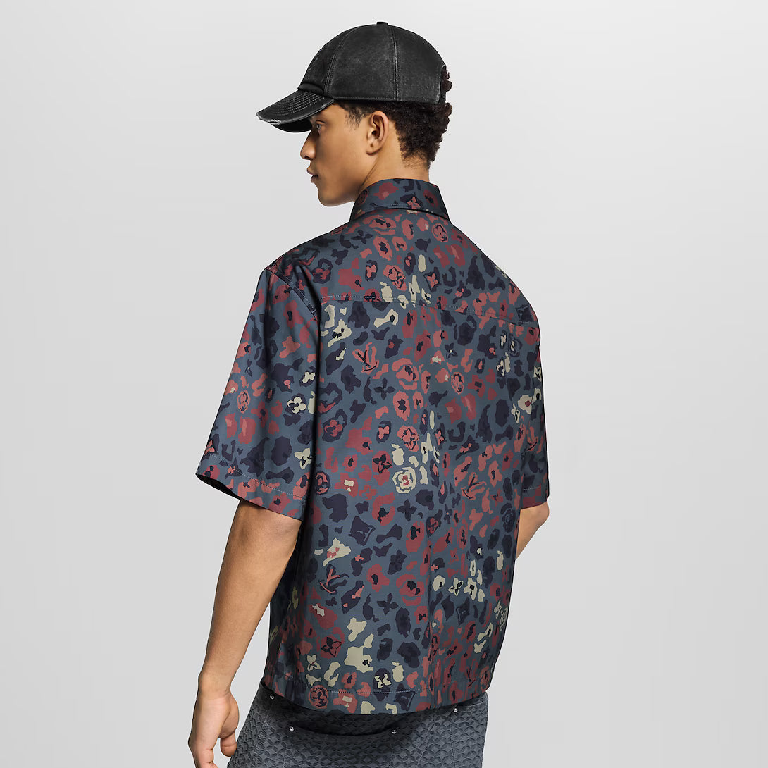 Printed Short-Sleeved Workwear Shirt
