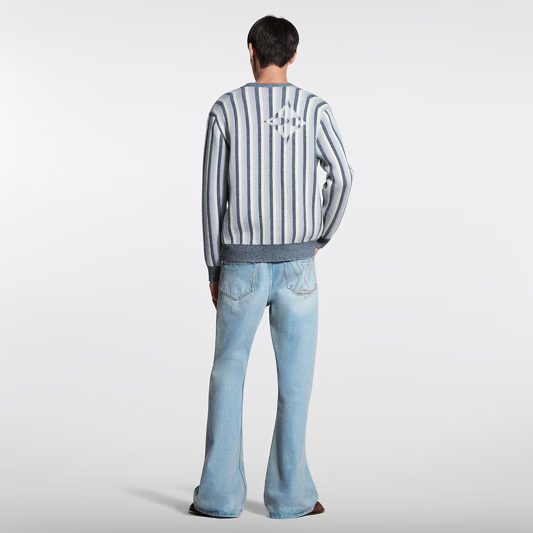 Striped Jacquard Cardigan