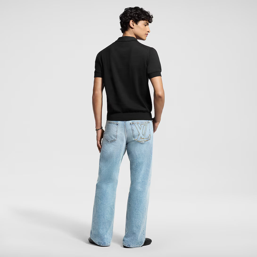 Cashmere And Cotton Blend Short-Sleeved Polo