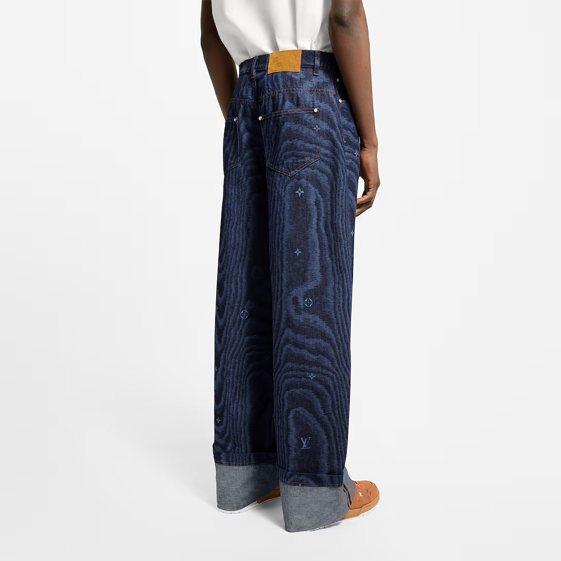 Cuffed Denim Skate Pants