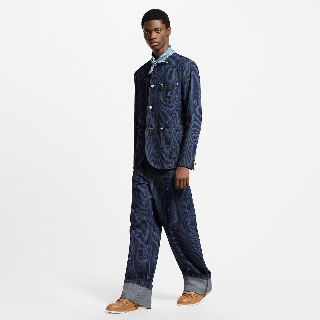 Cuffed Denim Skate Pants