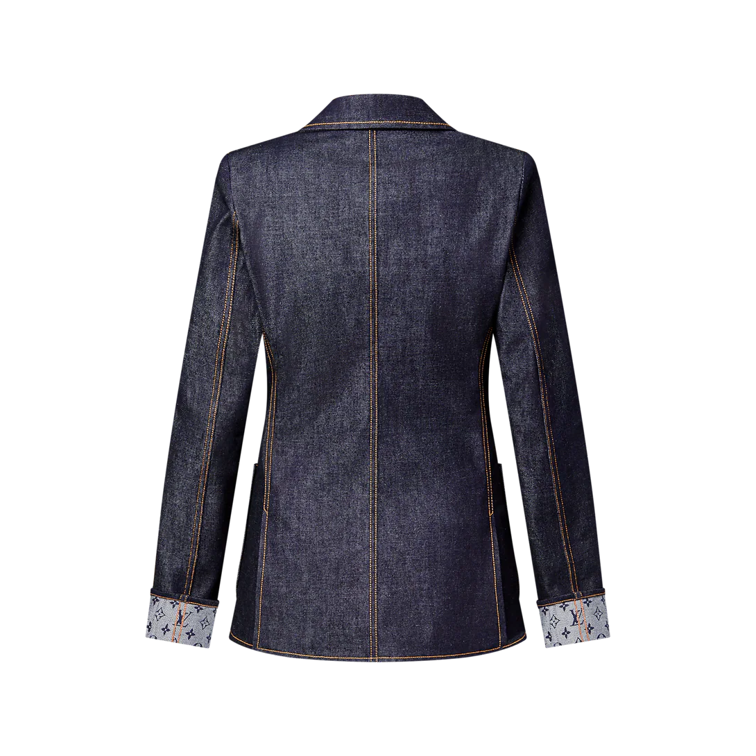 Denim Preppy Blazer