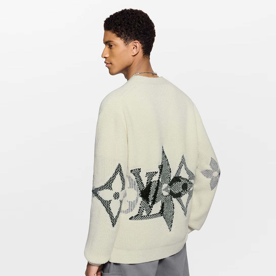 Graphic Knitted Cardigan