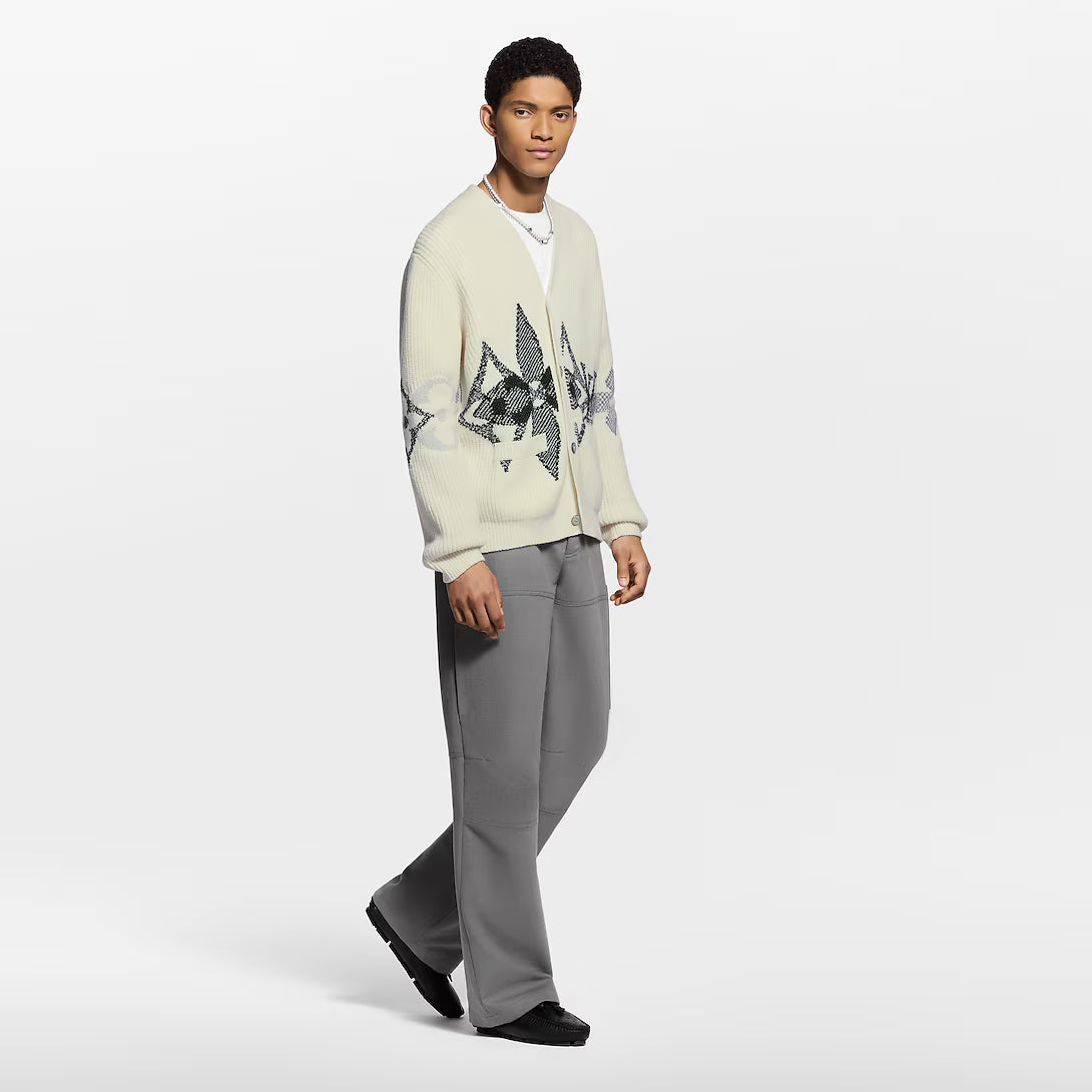 Graphic Knitted Cardigan