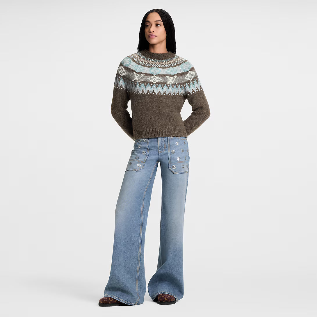 Graphic Signature Knit Pullover