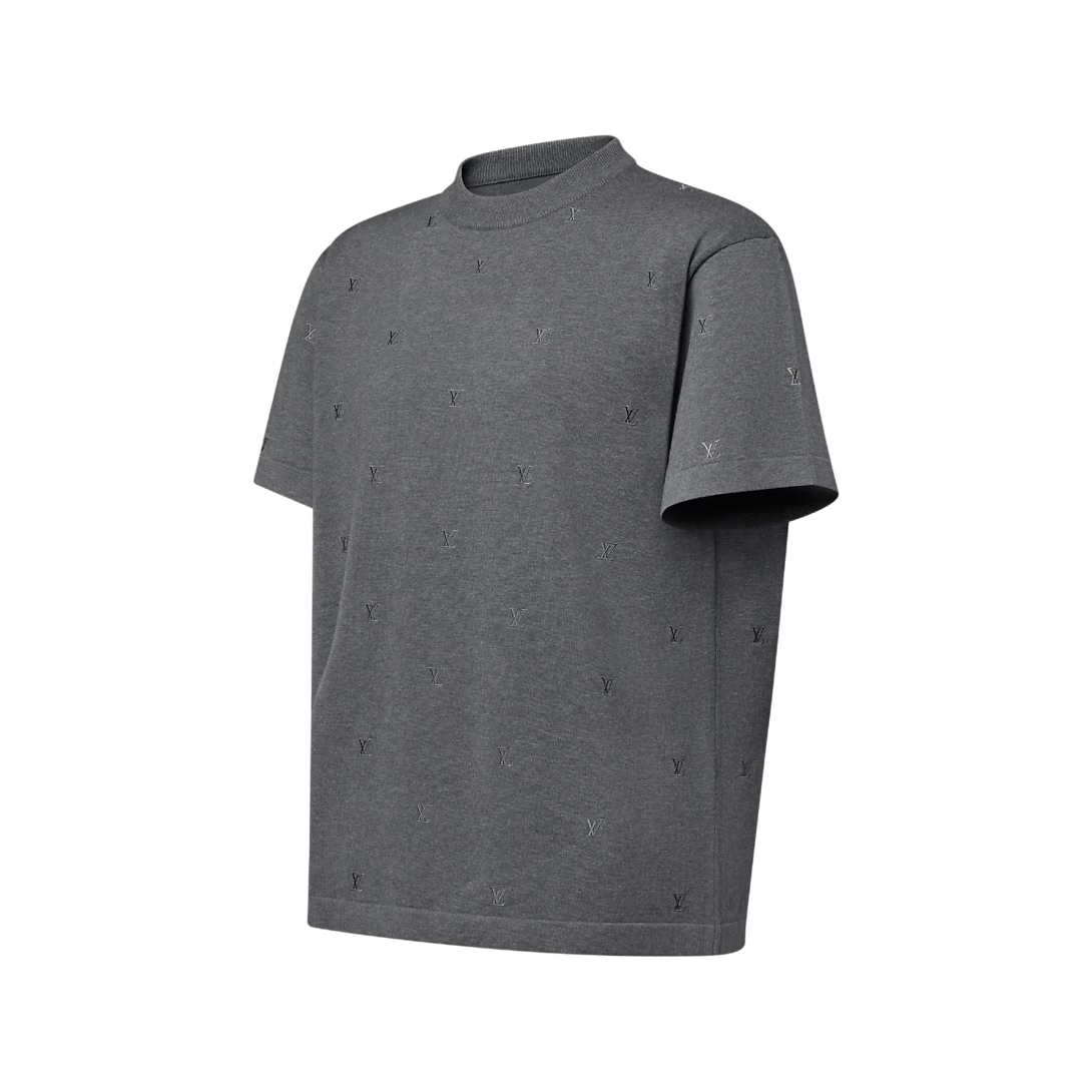 Blason Embroidered Short-Sleeved Crewneck
