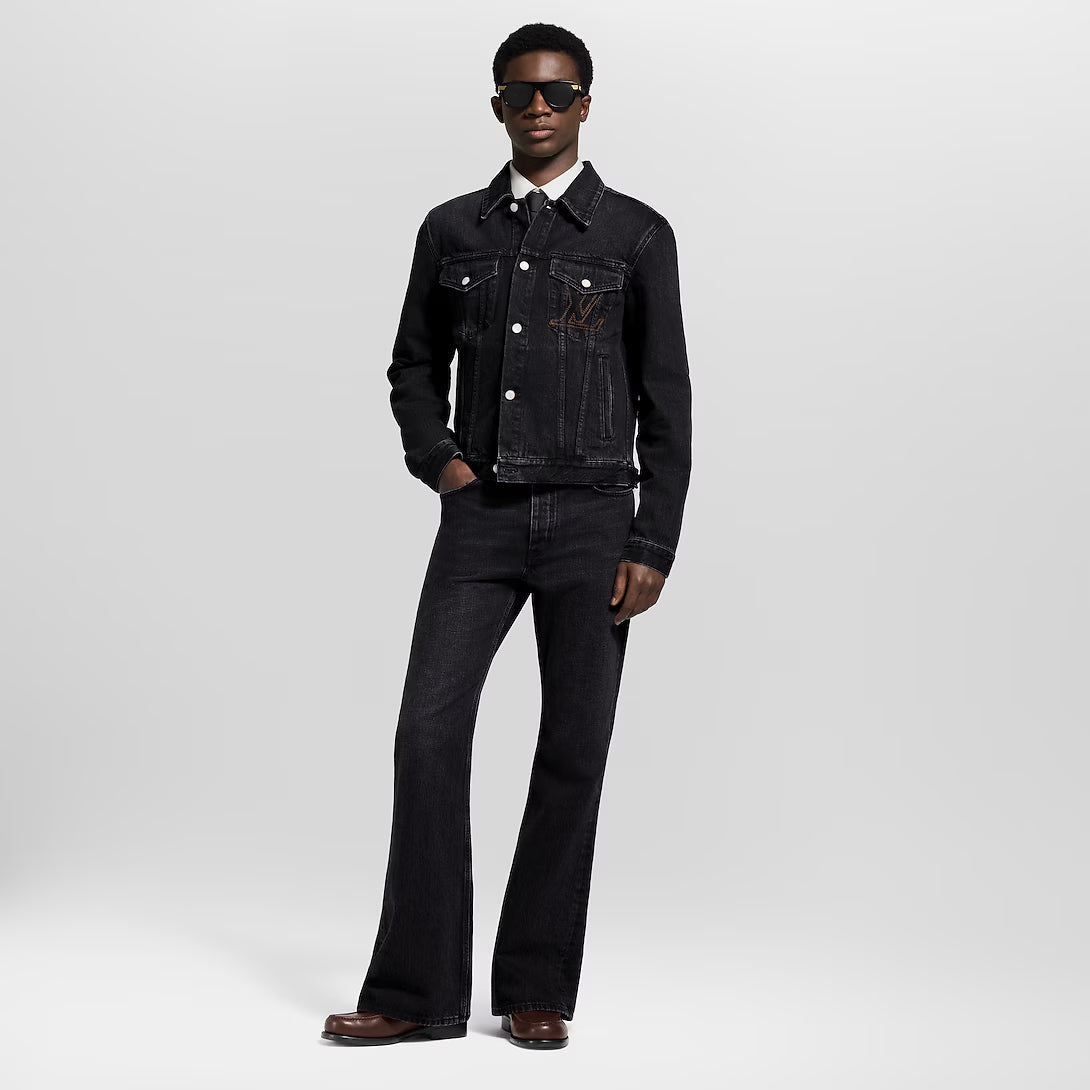 Flared Denim Pants