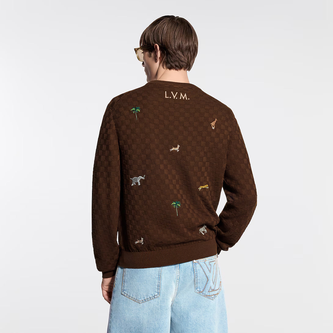 x The The Darjeeling Limited Embroidered Long-Sleeved Crewneck