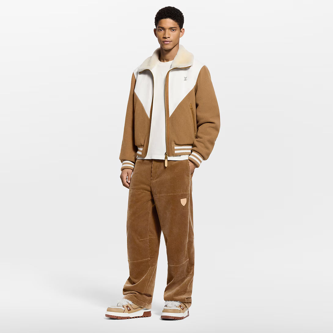 Monogram Blouson With Shearling Collar
