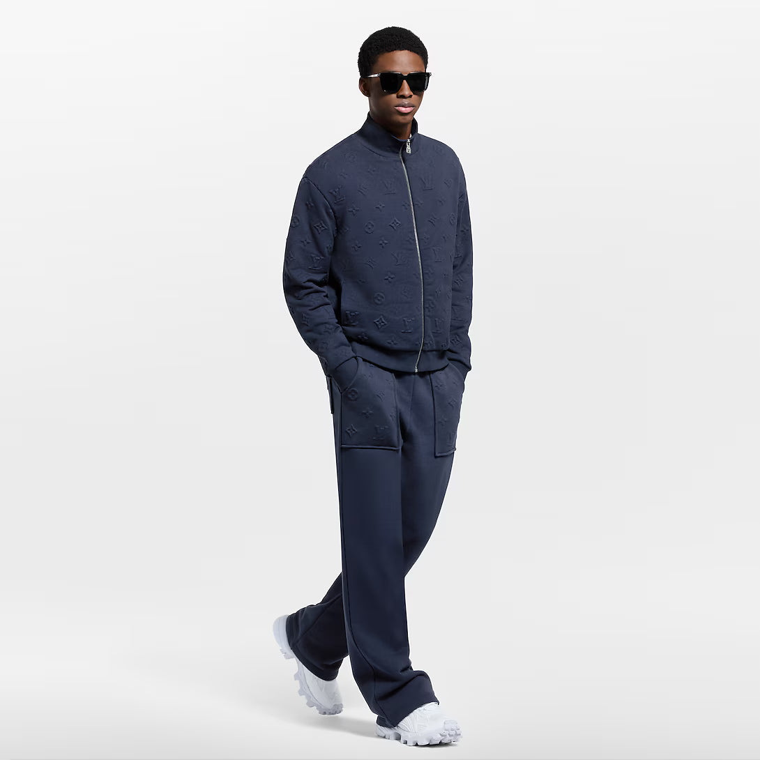 Monogram Embossed Track Top