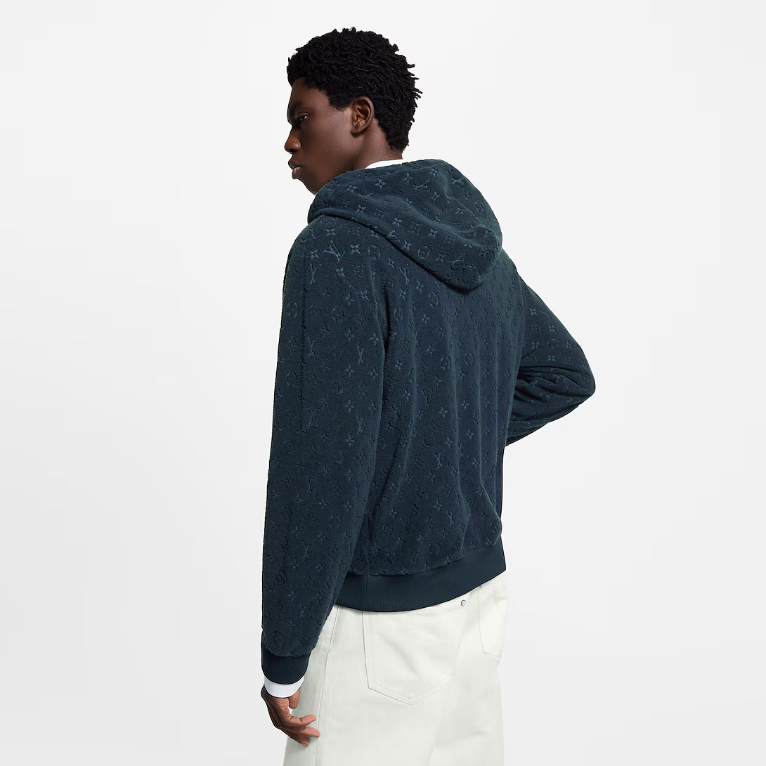 Monogram French Terry Zip-Through Hoodie