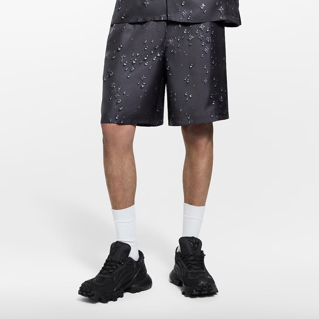 Monogram Silk Shorts