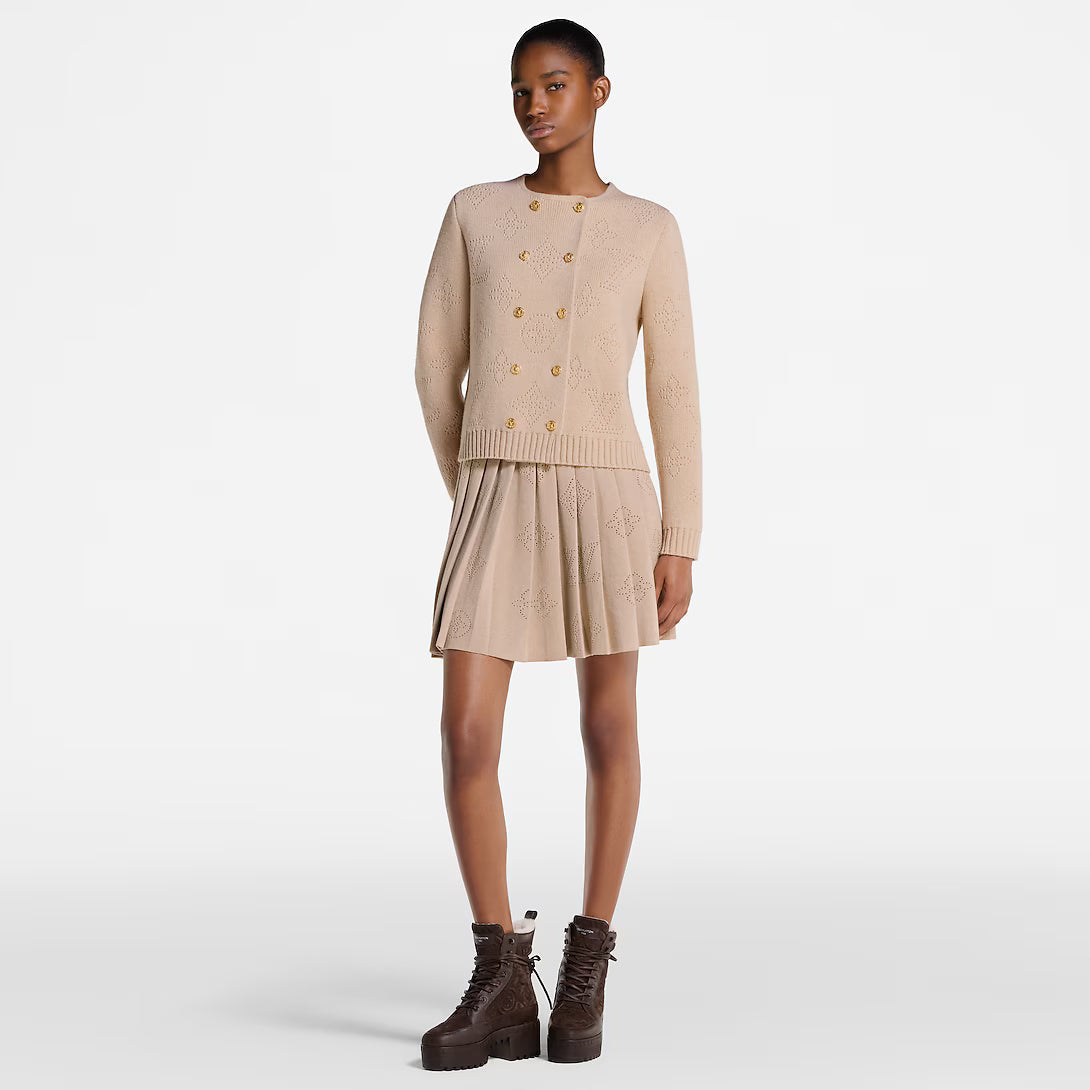 Pleated Mahina Knit Skirt