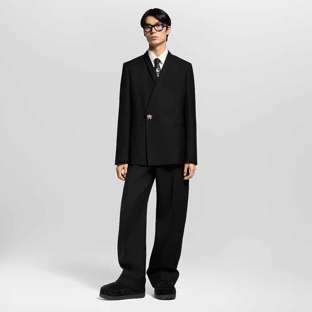 Tailored Kimono Double-Breasted Jacket